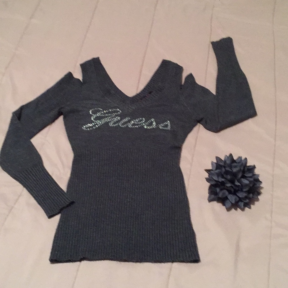 Beautiful Gray Guess Sweater - Very Sexy